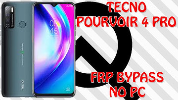 Tecno Pouvoir 4 Pro LC8 Android 10 Google Account Bypass