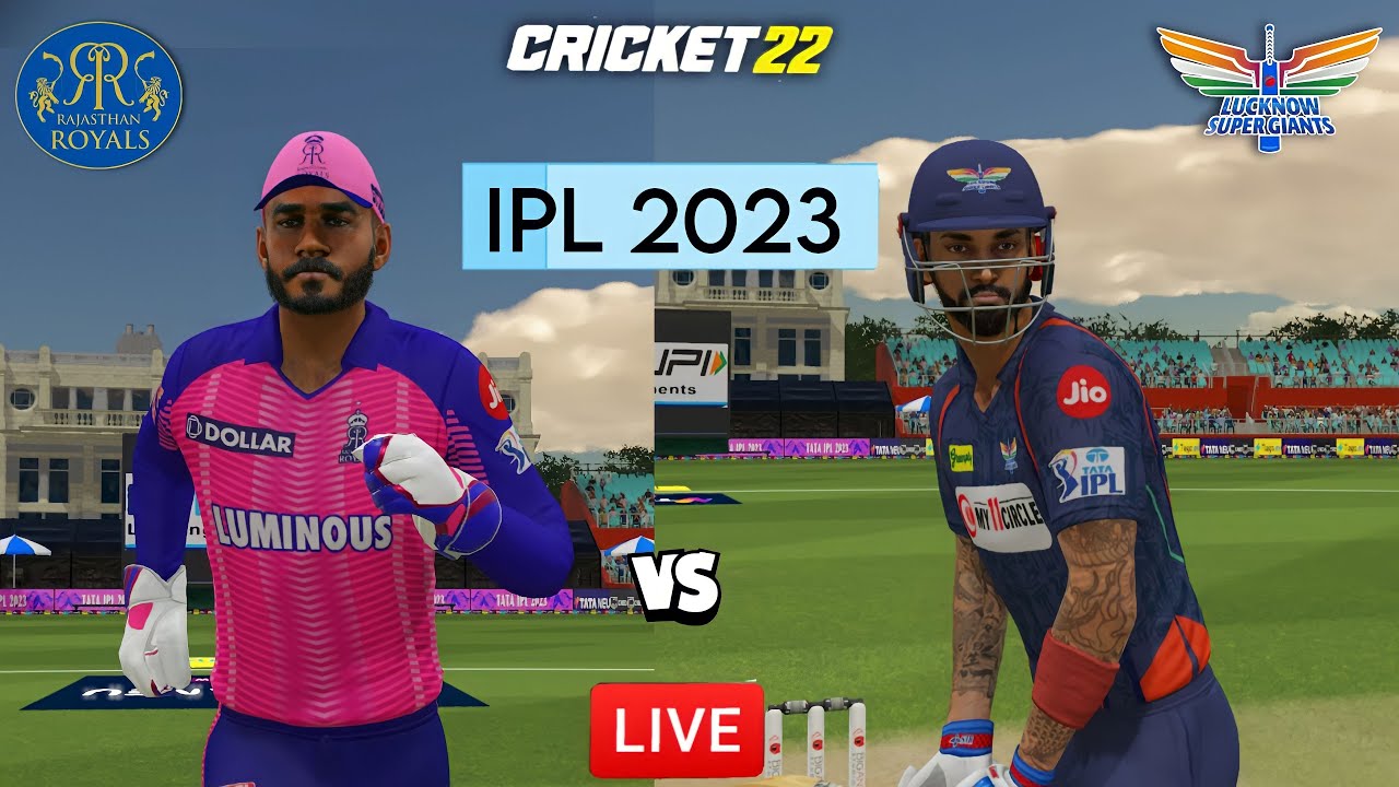 Tata IPL Match No. 26 RR vs LSG | Cricket 22