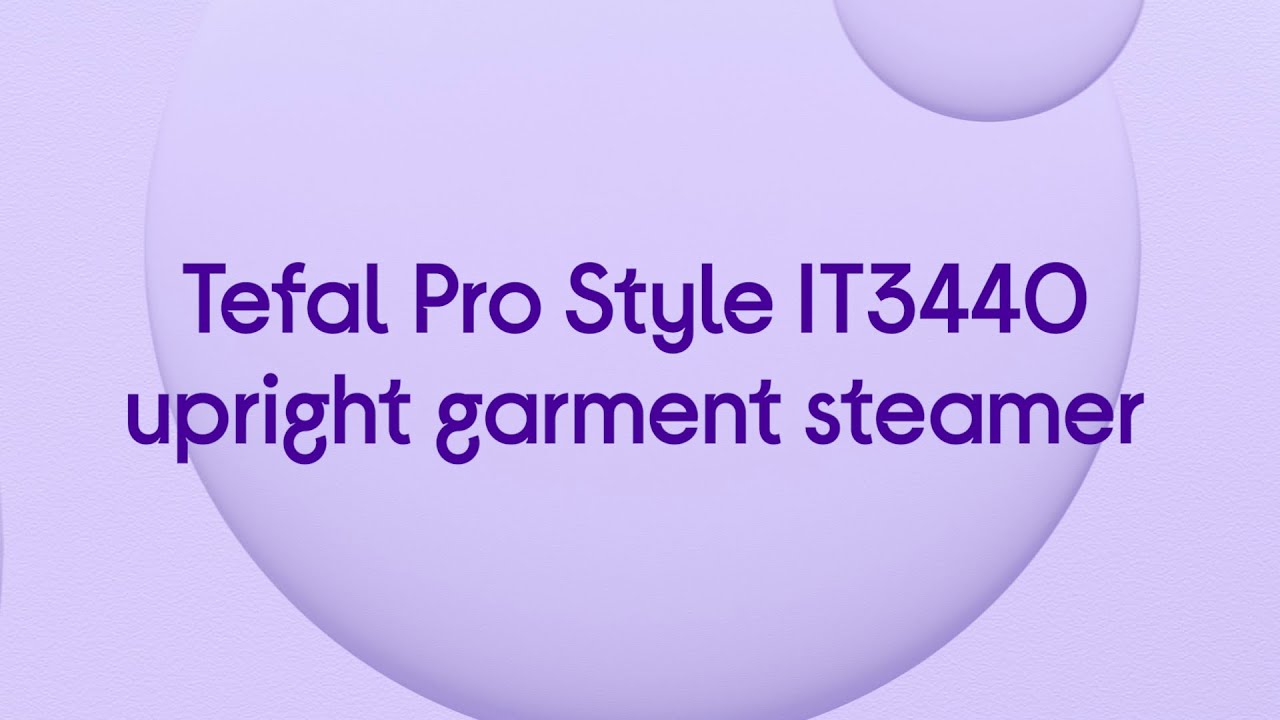 Tefal Pro Style IT3440 Upright Garment Steamer Black Product