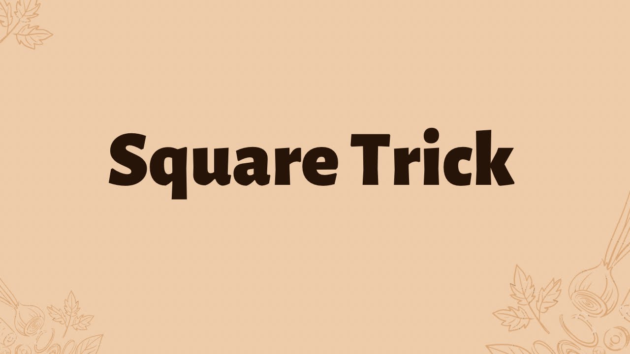 Square Shortcut | Maths Tricks | My School | Best Square Trick | In Hindi 