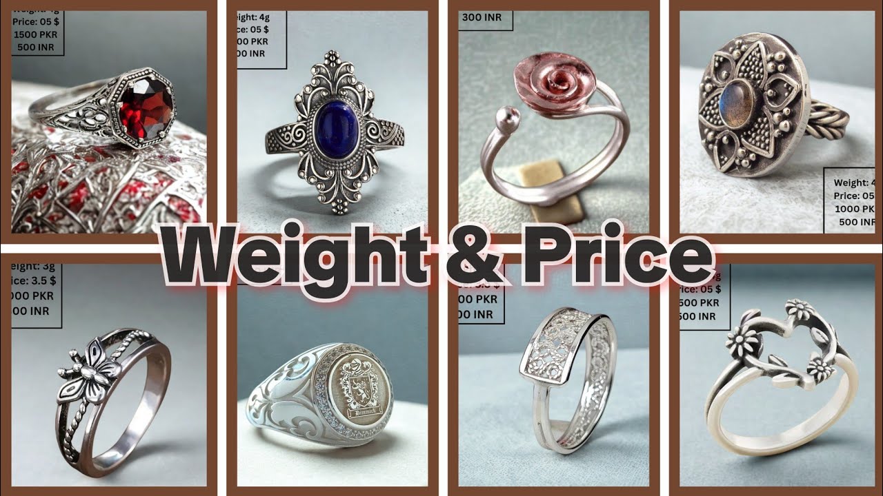 Lowest Price Silver Rings Design| Light Weight Ring| Arabic Silver Stone Ring Design |Chandi Ke Ring