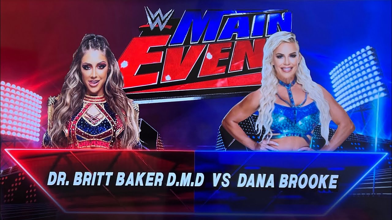 WWE 2K23: DR. BRITT BAKER D.M.D VS DANA BROOKE [MAIN EVENT] - YouTube
