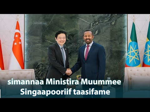 Simannaa Doktar Abiy Ahimad Ministira Muummee Singaapoor Loowuransi Wangiif Taasisan 