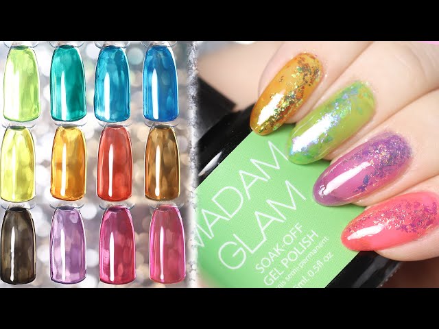 Create the Perfect TRANSLUCENT nails!   POUR ME A GLASS - Madam Glam Collection