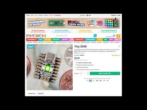 Using the Pimoroni Tiny2040 with the Mu Editor