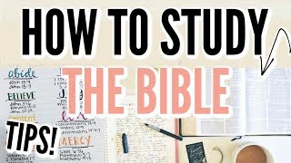 HOW TO STUDY THE BIBLE - understand it and take notes || Beginner Tips For Bible Study Methods