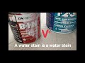 How To Block Water Stains. Zinsser Bulls Eye 123 Plus Vs Zinsser BIN