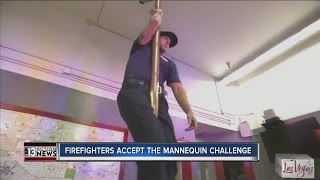 Las Vegas firefighters take part in Mannequin Challenge