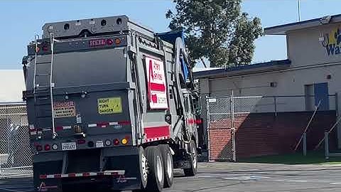 Athens Services Front Loader Trash Truck #1155 Autocar Xpeditor part 2