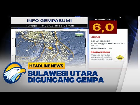 Gempa Magnitudo 6,0 Guncang Melonguane Sulawesi Utara