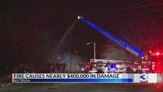 Memphis Firefighters Battle Large Blaze In Nutbush Area