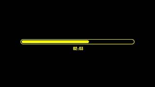 Famous 5-Minute Yellow Round Progress Bar Countdown Black Screen, 100% Copyright Free Profile