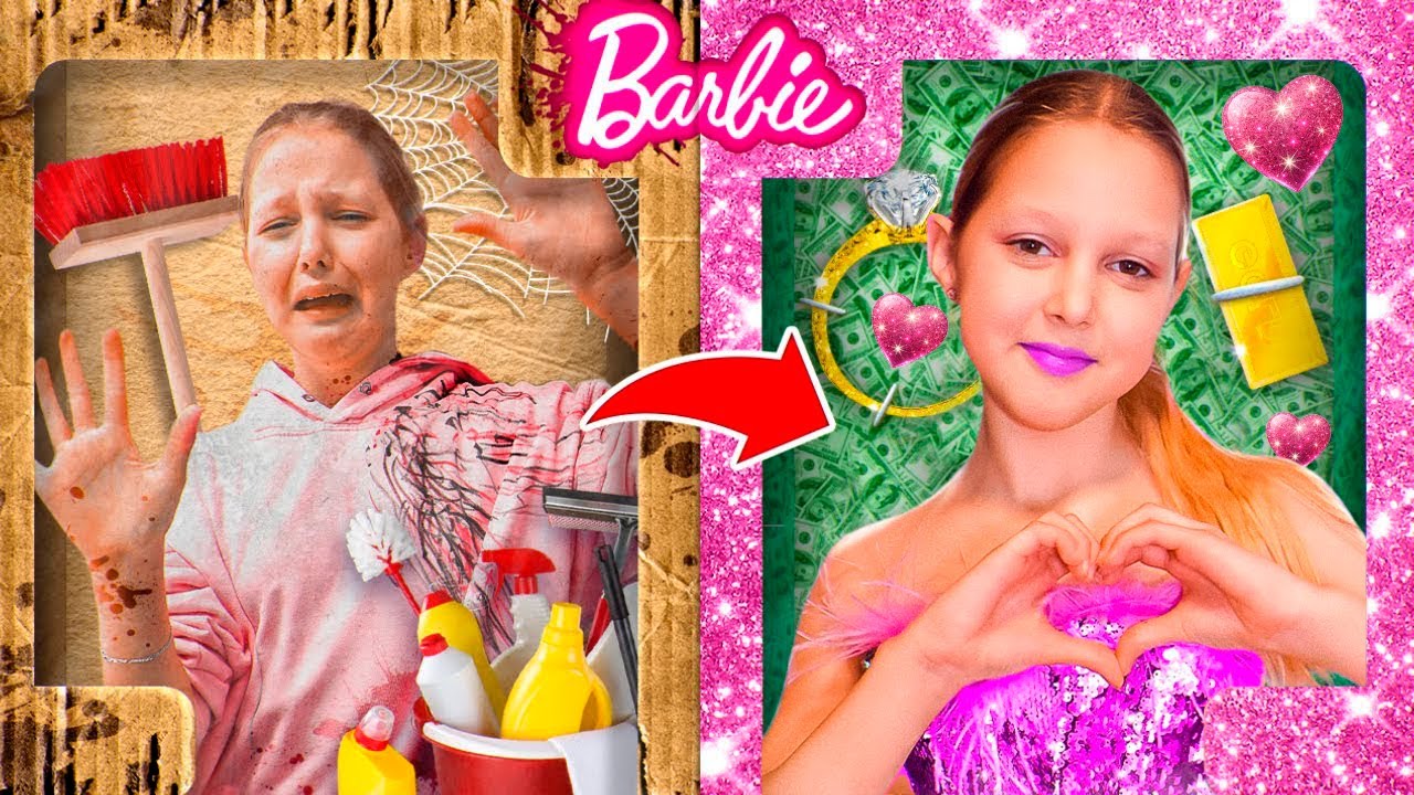 От Бедна до Богата БАРБИ! Барби се превърна в Уенсдей 😲 Amelka Karamelka BG Collection