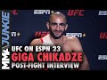 Giga Chikadze talks Max Holloway callout, wants 7-day turnaround | UFC on ESPN 23 interview