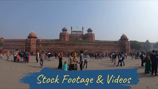 RED FORT | NEW DELHI | INDIA | Red Fort, historic fort | 4k video | Stock Footage & Videos