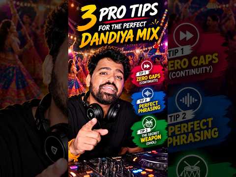 3 PRO DJ TIPS for the PERFECT Dandiya Mix 🔥💃 | Navratri DJ Tips #Shorts