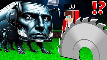 How JJ and Mikey MADE TRAPS for Cursed RANG RING RING BUS IRENG at 3:00am ? - in Minecraft Maizen