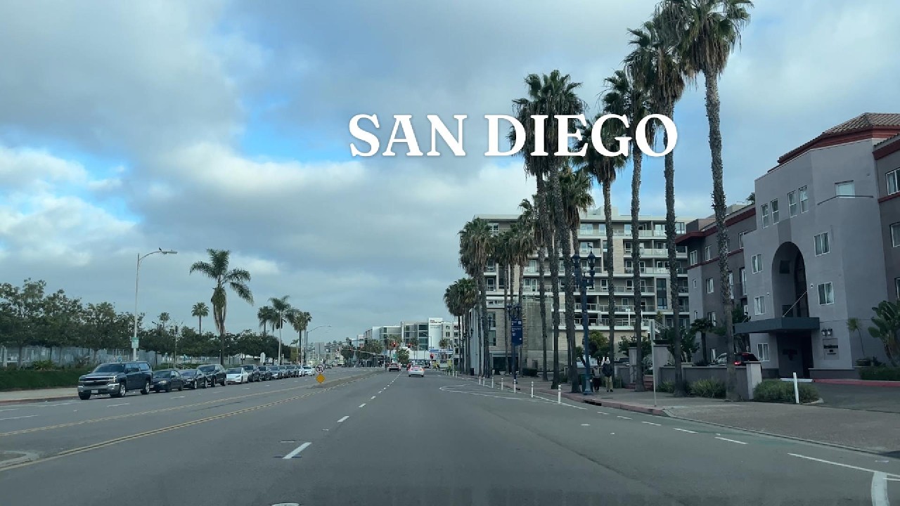 San Diego Relaxing Drive | Pacific Highway To Hillcrest & North Park