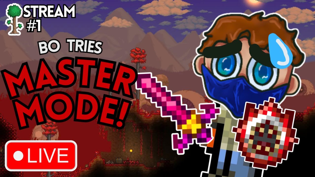 [LIVE] TERRARIA NOOB TRIES MASTER MODE FOR THE FIRST TIME