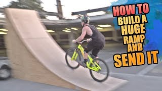 HOW TO BUILD A HUGE RAMP AND SEND IT - URBAN MTB FREERIDE