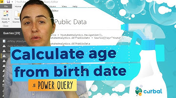 Calculate age in power query with one click....kindof