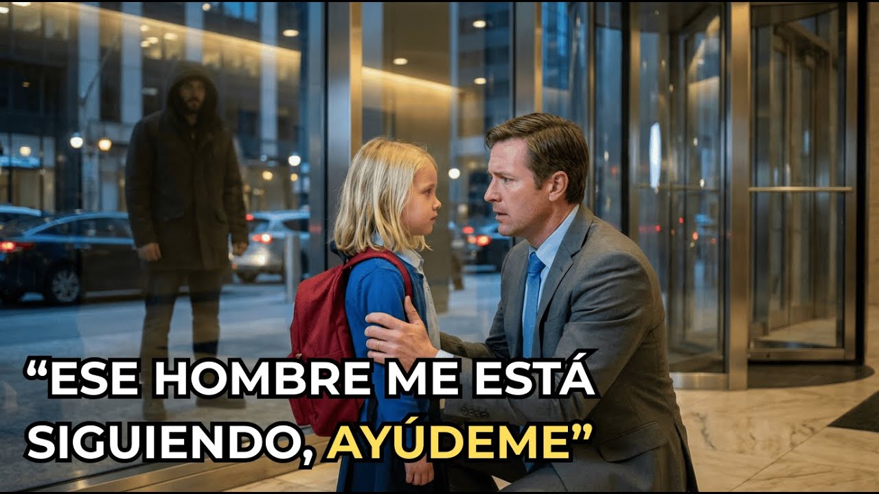 “¿Puedo Quedarme? Él Me Sigue…” Dijo La Niña y El Millonario Dudó Hasta Ver Al Hombre