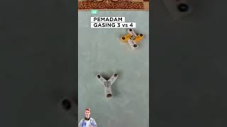 Penghapus Gasing 3 Vs 4, Siapakah Pemenangnya