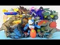 ASMR Jurassic World Unboxing Colorful Dinosaur T-rex Quetzacoatlus I-Rex Spinosaurus Triceratops