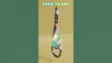 Cloth Stretching Simulation 4 vs 4,755,456 Faces 🔥