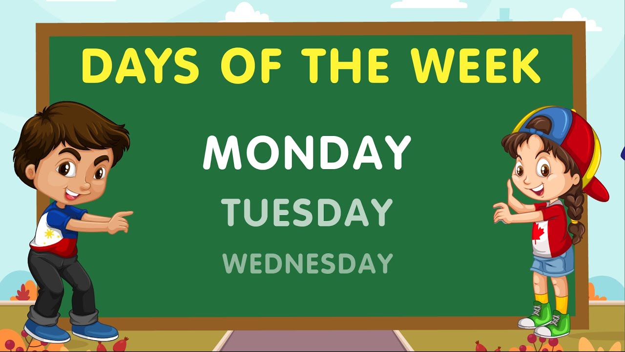 7 Days of the Week, Vocabulary