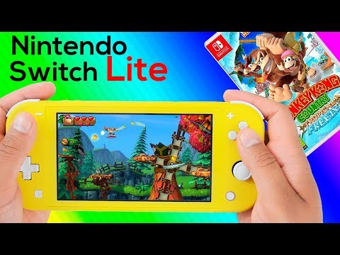 Donkey Kong Country Tropical Freeze Nintendo Switch Lite Gameplay
