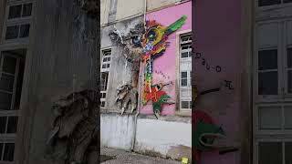 Amazing Street Art - Coimbra Portugal #shorts #art #graffitiart #coimbra #portugal