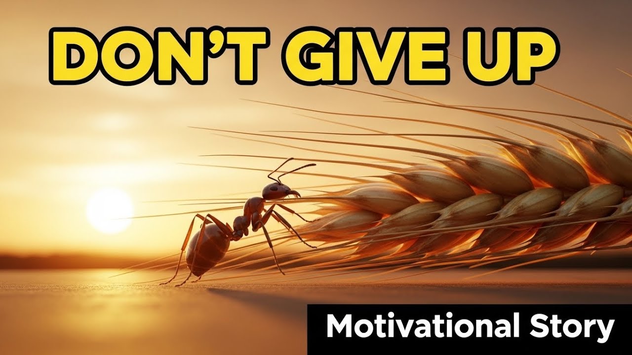 Don't Give Up | Small Steps Can Change Everything | The Ant and the Heavy Grain | Motivational Story