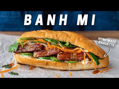 Pork Belly Banh Mi with Crispy Baguette Recipe