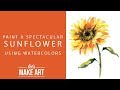 Learn to Paint a Spectacular Sunflower with Watercolors