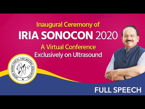 Dr. Harsh Vardhan Inaugurates ‘IRIA SonoCon 2020’