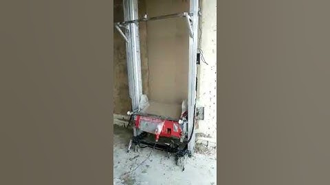 Automatic Rendering Plastering Machine for Wall working video
