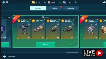 WAR ROBOTS LIVE STREAM FENRIR STRONGEST BUILDS? #WARROBOTS