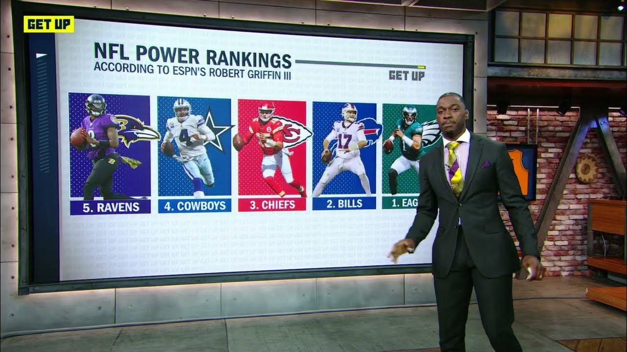 RGIII's TOP 5️⃣ TEAMS IN THE NFL 🏈 Get Up YouTube