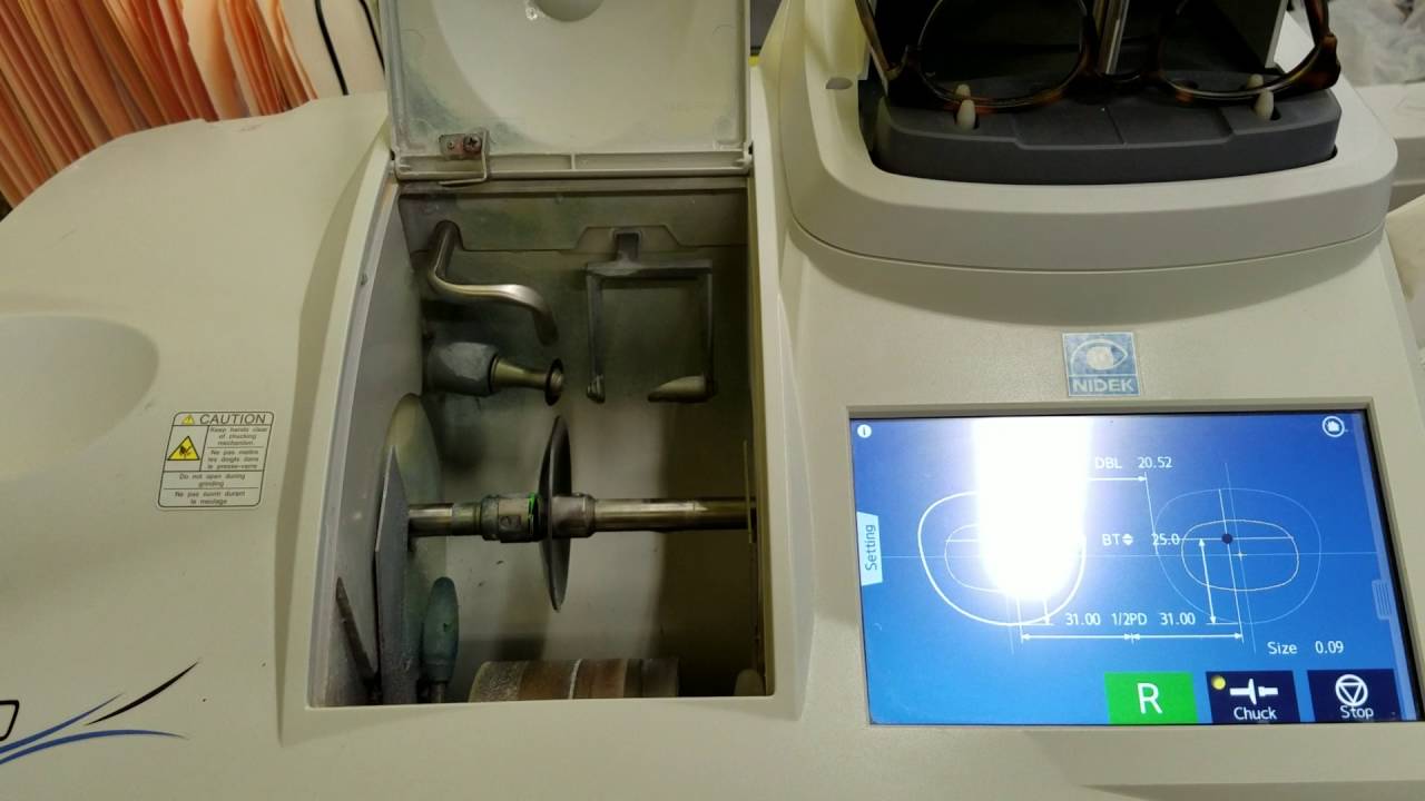 Le-700 lens block and measure