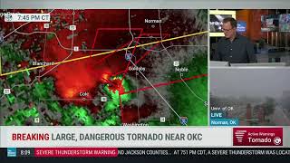 TWC Severe Storm Coverage (8-9pm) 4-19-2023