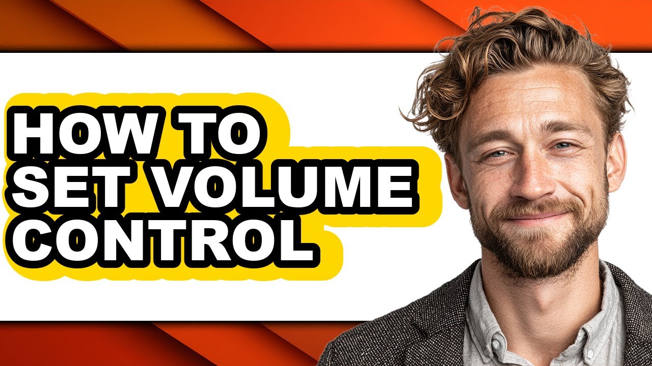 How to Set Volume Control (easy Method)