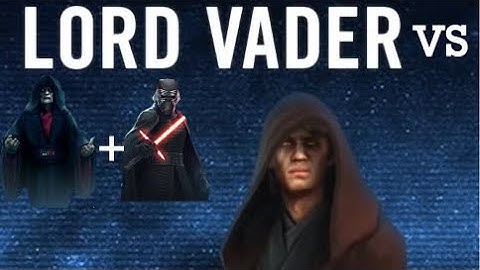 SWGOH: Lord Vader SOLO vs SLKR and SEE