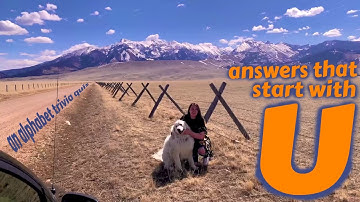 "U" 21 Answers That Start With "U" | alphabet trivia | 21 RANDOM QUESTIONS {ROAD TRIpVIA- ep:480]