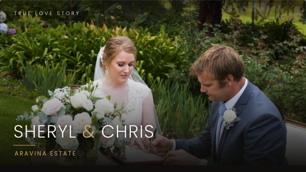 Sheryl & Chris wedding film still