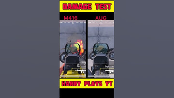 M416 vs AUG?? 🔥GUN DAMAGE COMPARISON??#shorts