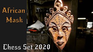 Sculpting an African Mask from Copper - Chess Set Challenge 2020