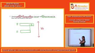 2018 - P3 Maths - Week 15 - Multiplication and Division (Comparison Model - Stacking Concept)