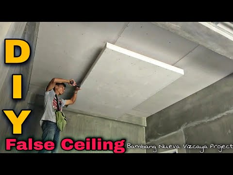 Video: Do-it-yourself na pag-install ng mga fixture sa isang rack ceiling