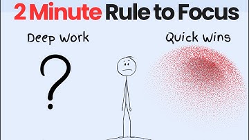 2 Minute Rule to Focus. Never ignore small tasks.